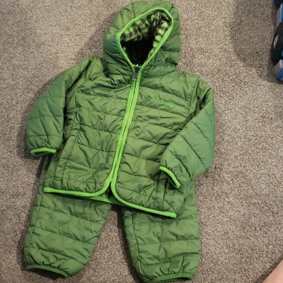 columbia down snowsuit